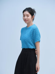 【ベストセラー/VIOLET_残りわずか】MOJA SHORT KNIT（4color）