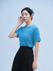 【ベストセラー/VIOLET_残りわずか】MOJA SHORT KNIT（4color）