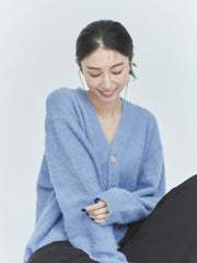 【ベストセラー】SHORT SHAGGY BIG CARDIGAN（4color）