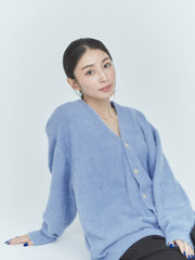 【ベストセラー】SHORT SHAGGY BIG CARDIGAN（4color）