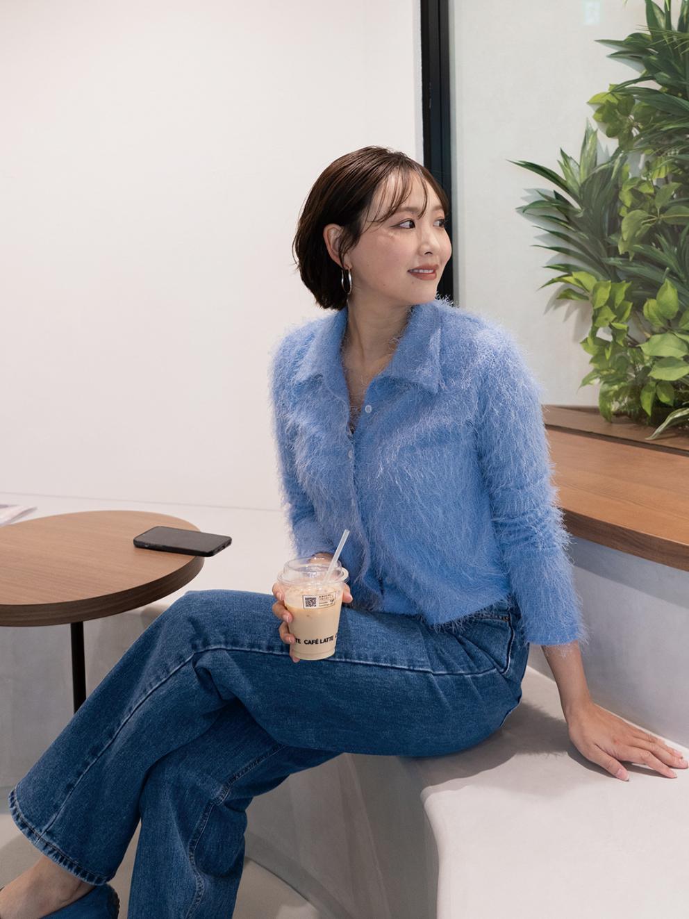 残りわずか】FRINGE CARDIGAN TOPS – BLUE×PALANG(ブルーパラン)