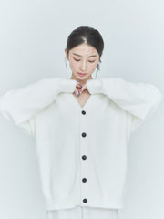 【ベストセラー】SHORT SHAGGY BIG CARDIGAN（4color）