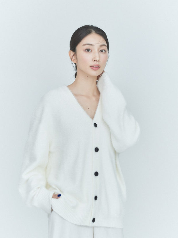 【ベストセラー】SHORT SHAGGY BIG CARDIGAN（4color）