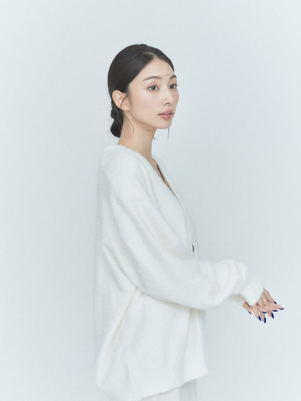 【ベストセラー】SHORT SHAGGY BIG CARDIGAN（4color）