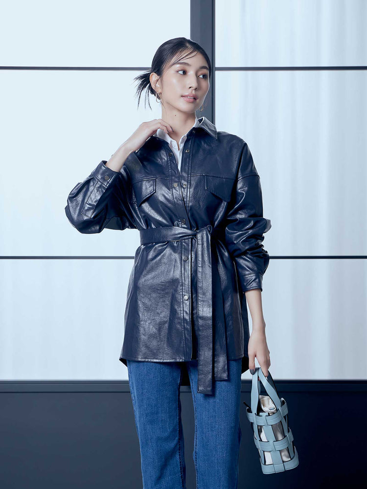 残り1点】LEATHER SHIRT JACKET（2color） – BLUE×PALANG(ブルーパラン)