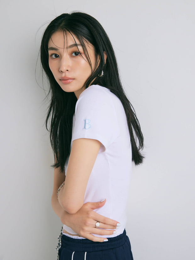 【NAVY_残り1点】CREW NECK TEE