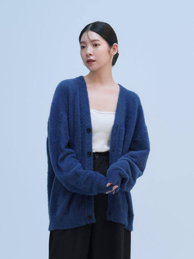 【NEW】SHORT SHAGGY BIG CARDIGAN（4color）