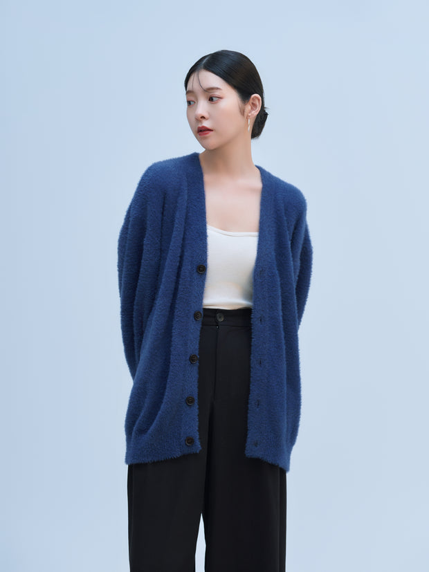 【NEW】SHORT SHAGGY BIG CARDIGAN（4color）