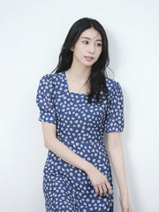 【ベストセラー】ORIGINAL PRINT FLOWER DRESS（2COLOR）