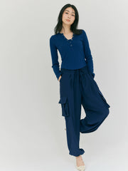 【LIGHT_残り1点】BUTTON T-SHIRT