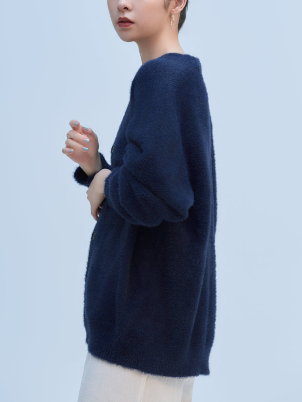 【NEW】SHORT SHAGGY BIG CARDIGAN（4color）