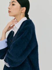 【ベストセラー】SHORT SHAGGY BIG CARDIGAN