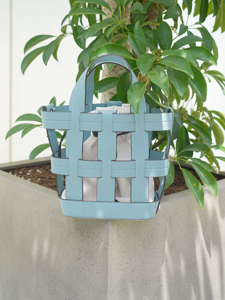 【美品】BLUEPALANG Woven Basket Bag ブルーパラン ベストセラー】WOVEN BASKET BAG – BLUE×PALANG(ブルーパラン)