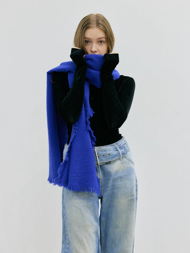 【NEW】MY BLUE WOOL MUFFLER