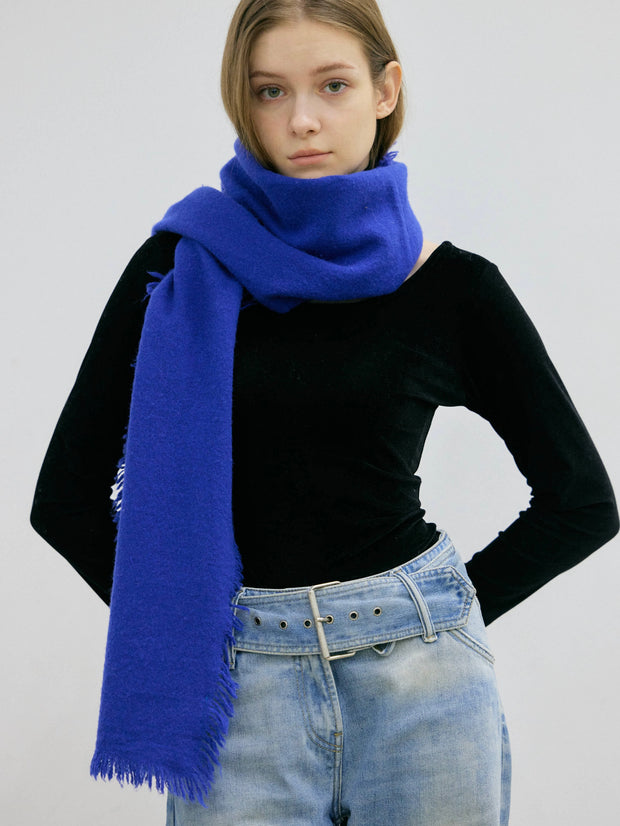 【NEW】MY BLUE WOOL MUFFLER