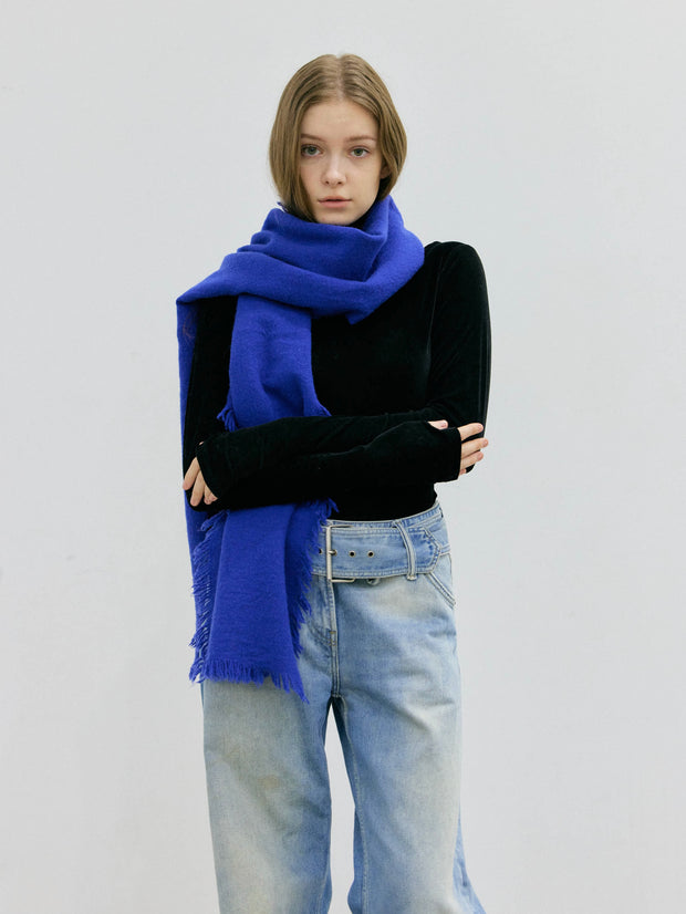 【NEW】MY BLUE WOOL MUFFLER