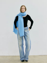 【NEW】MY BLUE WOOL MUFFLER