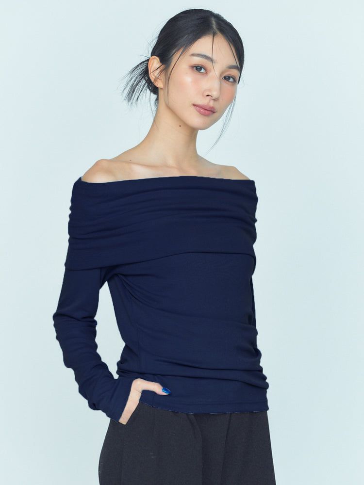 DULL/M_残り3点】OFF SHOULDER KNIT TOPS（2color） – BLUE×PALANG