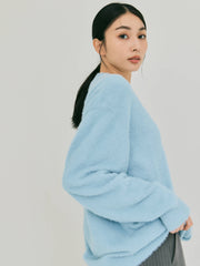 【ベストセラー】SHORT SHAGGY BIG CARDIGAN