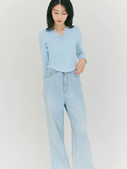 【LIGHT_残り1点】BUTTON T-SHIRT