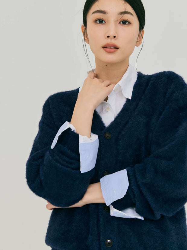 【ベストセラー】SHORT SHAGGY BIG CARDIGAN