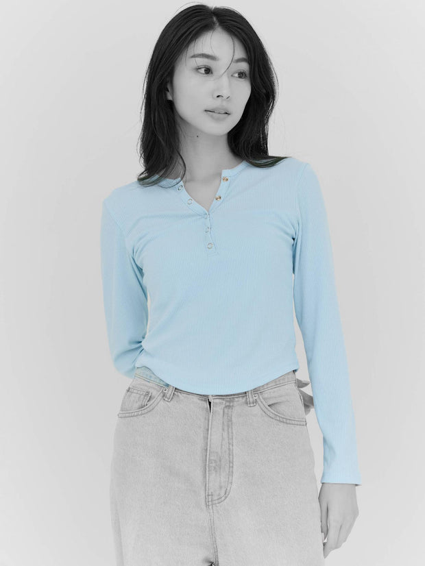 【LIGHT_残り1点】BUTTON T-SHIRT