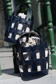 【ベストセラー】WOVEN BASKET BAG（3color）