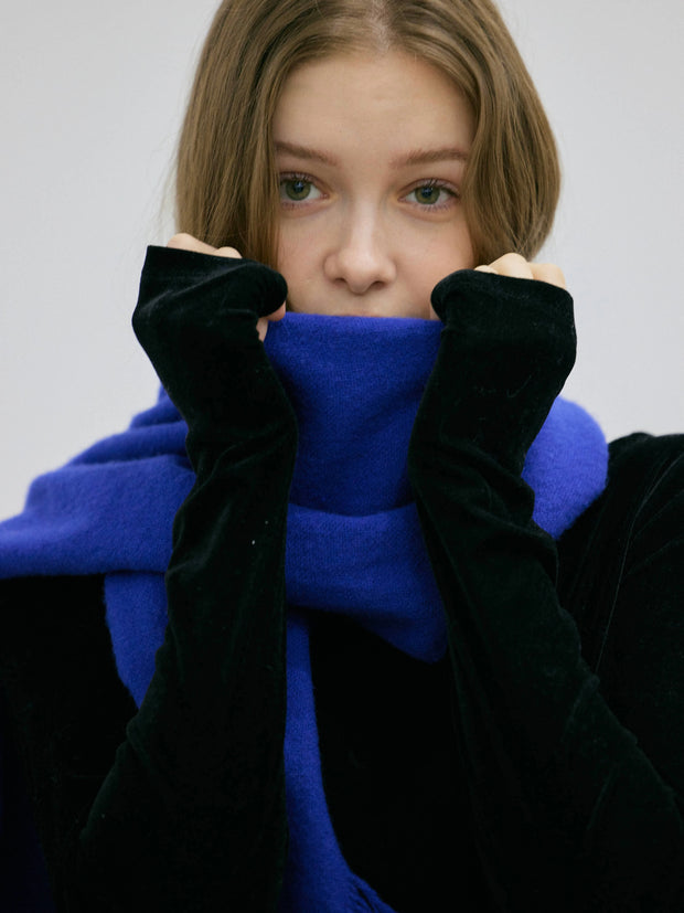 【NEW】MY BLUE WOOL MUFFLER