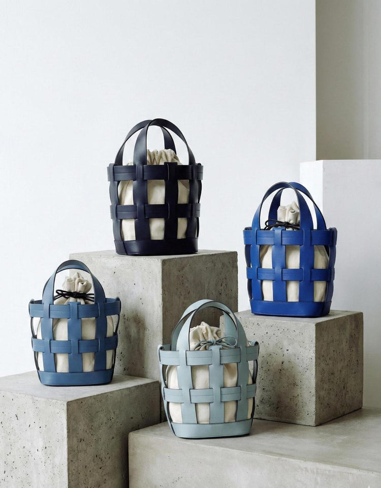 【美品】BLUE×PALANG WOVEN BASKET BAG ロイヤルブルー ベストセラー】WOVEN BASKET BAG – BLUE×PALANG(ブルーパラン)