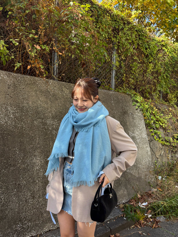 MY BLUE WOOL MUFFLER