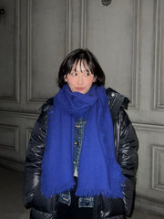 MY BLUE WOOL MUFFLER