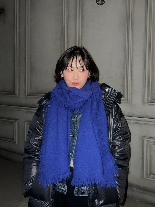 MY BLUE WOOL MUFFLER