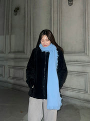 MY BLUE WOOL MUFFLER