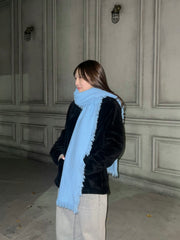 MY BLUE WOOL MUFFLER
