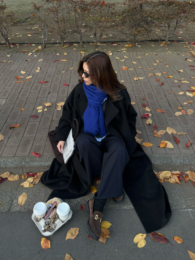 MY BLUE WOOL MUFFLER