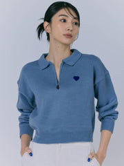 【NEW】HEART ZIP KNIT（2color）