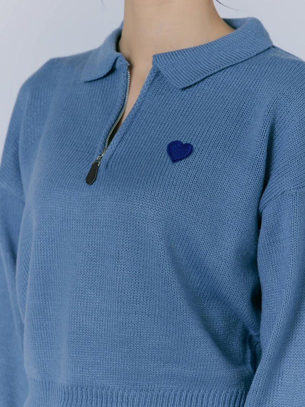 【NEW】HEART ZIP KNIT（2color）