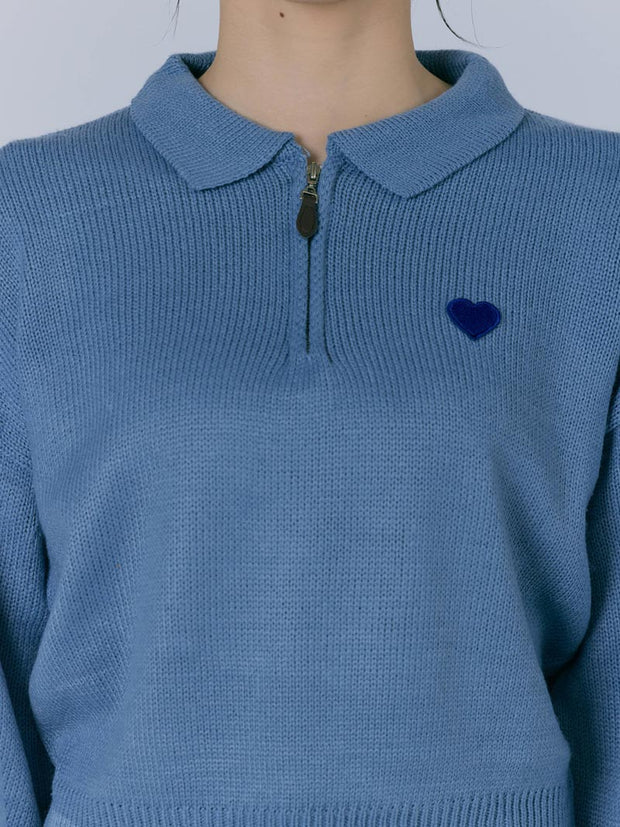 【NEW】HEART ZIP KNIT（2color）