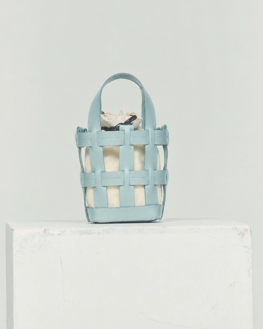 残り2点】【ベストセラー】MINI BASKET BAG – BLUE×PALANG(ブルーパラン)