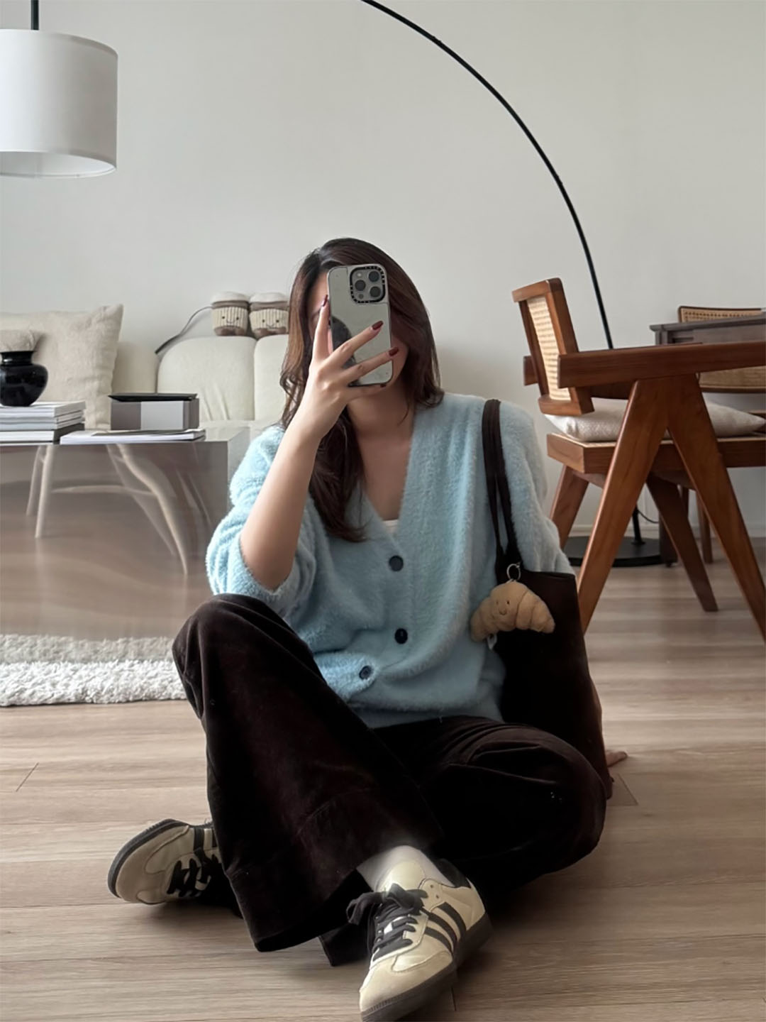 ベストセラー】SHORT SHAGGY BIG CARDIGAN – BLUE×PALANG(ブルーパラン)