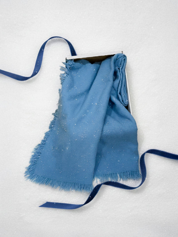 MY BLUE WOOL MUFFLER