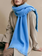 MY BLUE WOOL MUFFLER