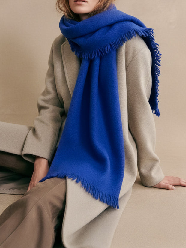 MY BLUE WOOL MUFFLER