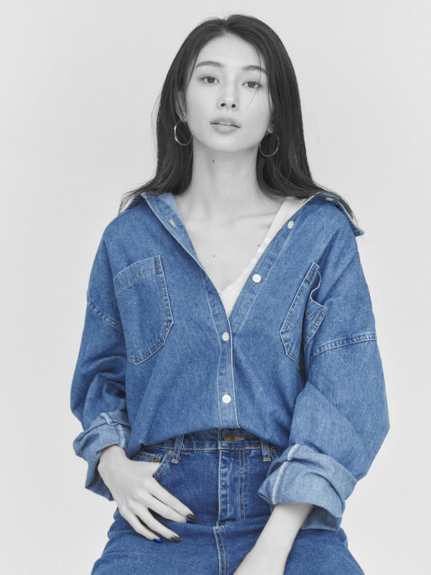 【NEW】DENIM BIG SHIRT