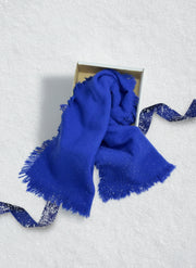 MY BLUE WOOL MUFFLER