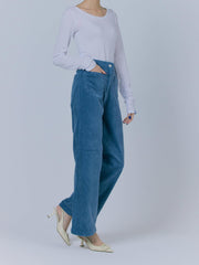 【NEW_BLUE/残りわずか】CORDUROY POCKET PANTS（2color）