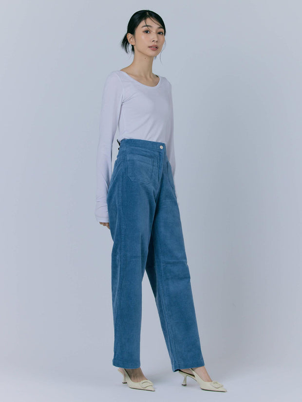 【NEW_BLUE/残りわずか】CORDUROY POCKET PANTS（2color）