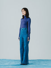 【NAVY_残り2点】SMOOTH TURTLE-NECK（2color）