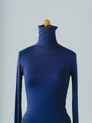 【NAVY_残り2点】SMOOTH TURTLE-NECK（2color）
