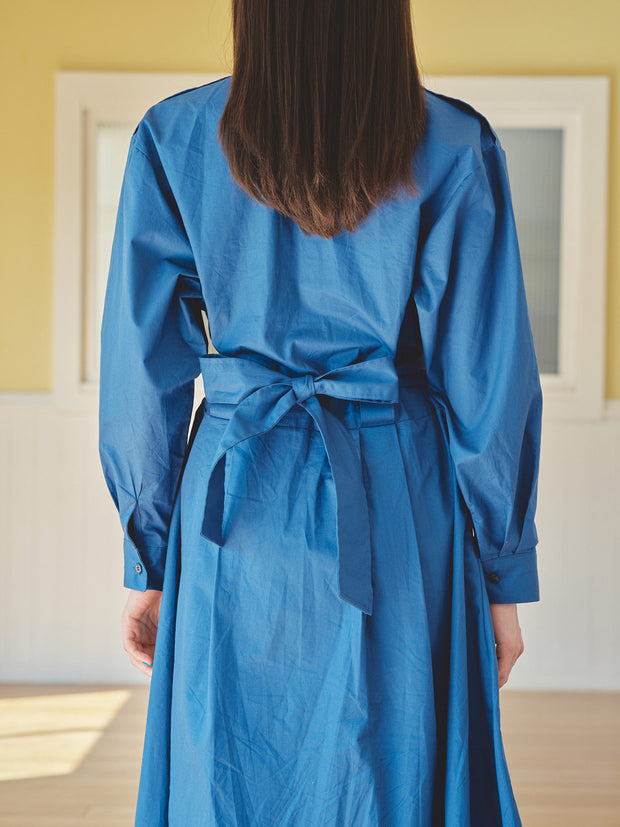 【残りわずか】TRENCH SHIRT LONG DRESS（2color）